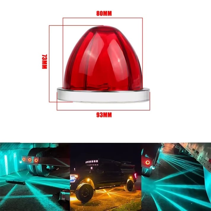 🔥🔥Buy More Save More - 🚛LED Watermelon Light Indicator Side Marker Signal Light Suitable For All Trucks, Trailers.