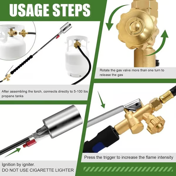 🏆Flash Sale⚡ 50K+ SOLD! Almost Gone-💥🎉🔥NEW Propane Torch Weed Burner Kit